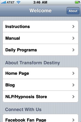 hypnosis law of attraction iphone app