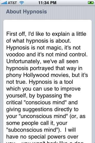 quit smoking hypnosis iphone app