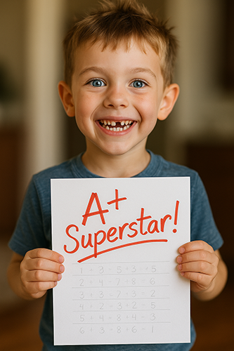 Child getting good grades because of Neuro-Linguistic Programming and Hypnosis
